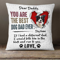 Personalized To Dog Dad Photo Pillow DB155 30O23 thumb 1