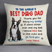 Personalized To Dog Dad Pillow DB154 95O24 thumb 1