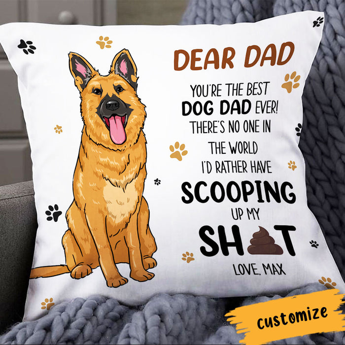 Personalized To Dog Dad Pillow DB152 85O66 1