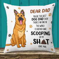 Personalized To Dog Dad Pillow DB152 85O66 thumb 1