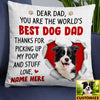 Personalized To Dog Dad Photo Pillow DB162 30O34 1