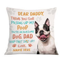 Personalized To Dog Dad Pillow DB152 26O36 thumb 1