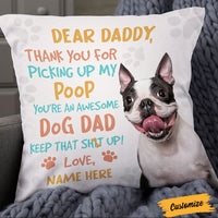 Personalized To Dog Dad Pillow DB152 26O36 thumb 1