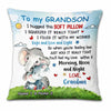 Personalized Grandson Elephant Hug This Pillow DB151 30O23 1