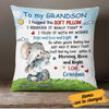 Personalized Grandson Elephant Hug This Pillow DB151 30O23 1