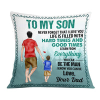 Personalized Dad Grandpa To My Son Grandson Pillow DB153 87O57 thumb 1