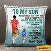 Personalized Dad Grandpa To My Son Grandson Pillow DB153 87O57 1