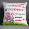 Personalized Grandson Dinosaur Pillow DB152 30O24 1