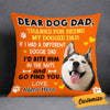 Personalized To Dog Dad Photo Pillow DB153 23O58 1