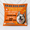 Personalized To Dog Dad Photo Pillow DB153 23O58 1