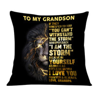 Personalized To My Grandson Pillow DB157 30O36 thumb 1