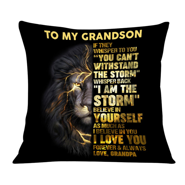 Personalized To My Grandson Pillow DB157 30O36 1