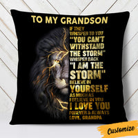 Personalized To My Grandson Pillow DB157 30O36 thumb 1