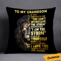 Personalized To My Grandson Pillow DB157 30O36 thumb 1