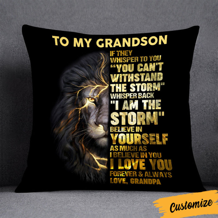 Personalized To My Grandson Pillow DB157 30O36 1