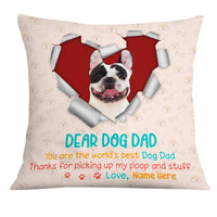 Personalized To Dog Dad Pillow DB154 26O19 thumb 1