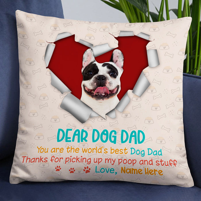 Personalized To Dog Dad Pillow DB154 26O19 1