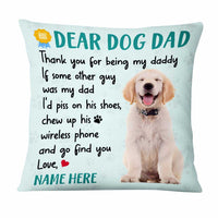 Personalized To Dog Dad Pillow DB155 26O47 thumb 1