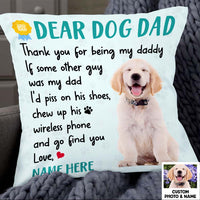 Personalized To Dog Dad Pillow DB155 26O47 thumb 1