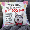 Personalized To Dog Dad Photo Pillow DB154 23O57 1