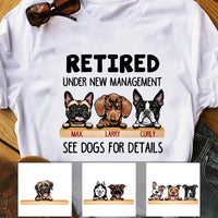 Personalized Dog Mom Retirement Wine T Shirt OB263 95O60 thumb 1