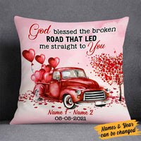 Personalized Valentine Couple God Bless Pillow DB161 95O58 thumb 1