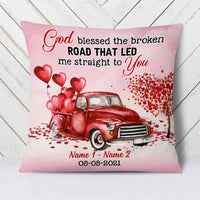 Personalized Valentine Couple God Bless Pillow DB161 95O58 thumb 1