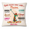 Personalized Love Volleyball God Says Pillow DB162 30O23 1