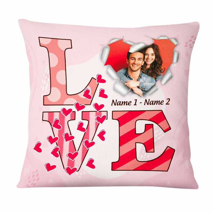 Personalized Valentine Couple Photo Pillow DB162 85O47 1