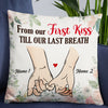 Personalized Valentine Couple From Frist Kiss Pillow DB163 85O57 1