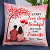 Personalized Valentine Couple Love Story Pillow DB162 95O24 1