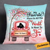 Personalized Valentine Couple Red Truck Pillow DB164 85O34 1