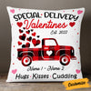 Personalized Valentine Couple Red Truck Pillow DB162 87O53 1