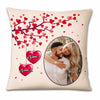 Personalized Valentine Couple Photo Heart Tree Pillow DB163 81O23 1