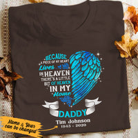 Personalized Heaven In Our Home Dad Memorial T Shirt JL292 73O53 thumb 1
