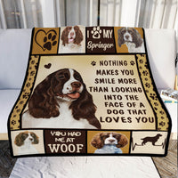 Springer Spaniel Dog Fleece Blanket MR0602 81O51 thumb 1