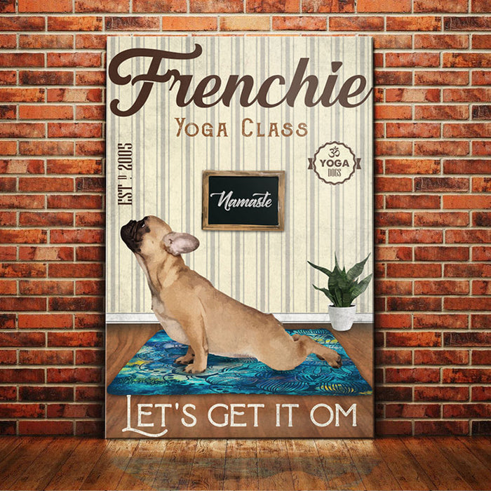 French Bulldog Yoga Class Canvas FB2102 81O58 1