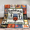Dachshund Dog Fleece Blanket AU0701 90O36 1