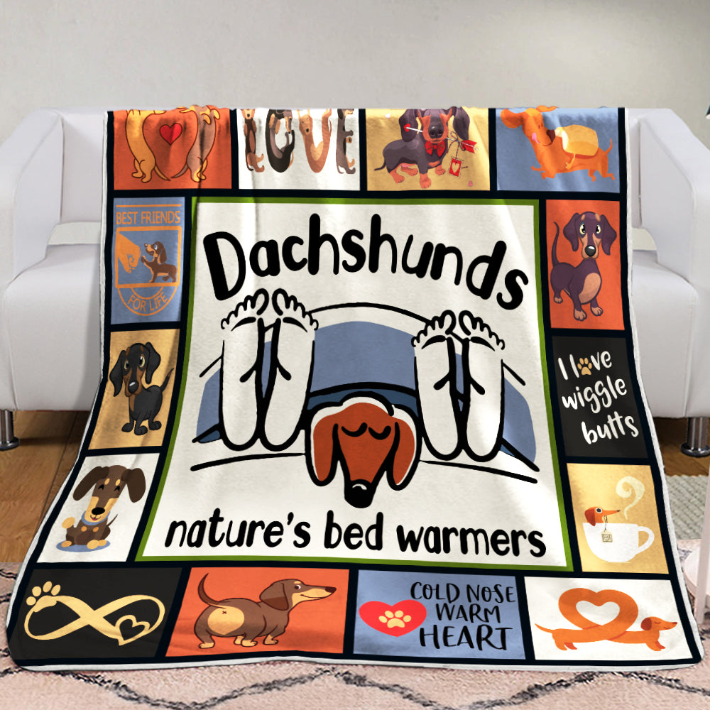 Dachshund Dog Fleece Blanket AU0701 90O36