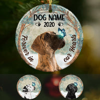 Personalized Forever In Our Hearts Great Dane Dog Memorial  Ornament OB221 73O36 thumb 1
