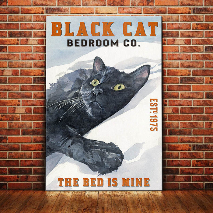 Black Cat Bedroom Canvas MY101 74O36 1