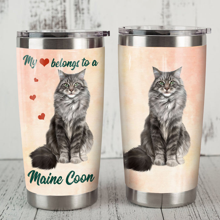 Maine Coon Cat Steel Tumbler MR1707 68O51 1