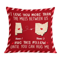 Personalized Valentine Couple Long Distance Hug Pillow DB164 81O57 thumb 1