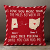 Personalized Valentine Couple Long Distance Hug Pillow DB164 81O57 1