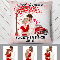 Personalized Valentine Couple Pillow DB163 30O24 thumb 1