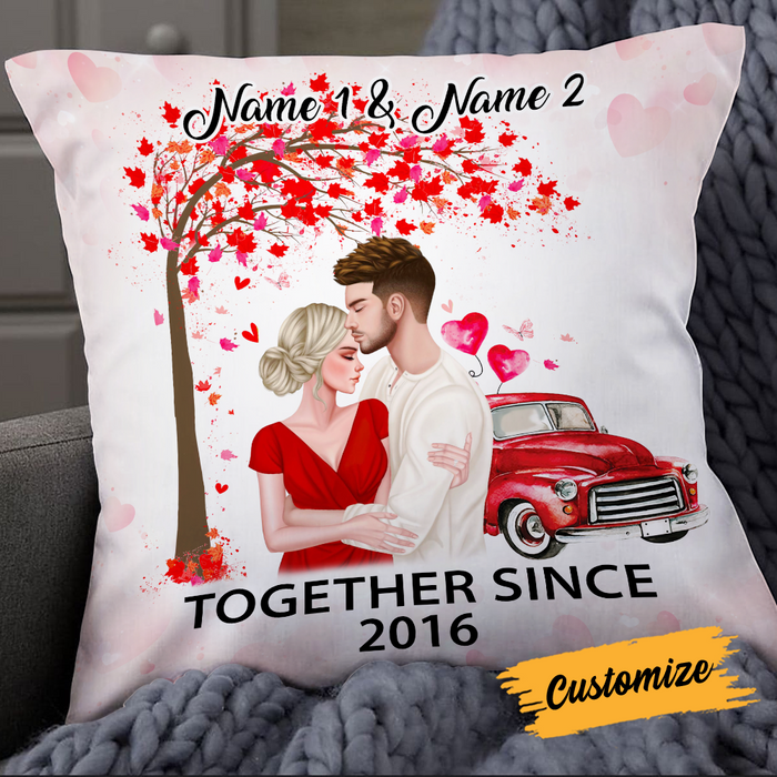 Personalized Valentine Couple Pillow DB163 30O24 1