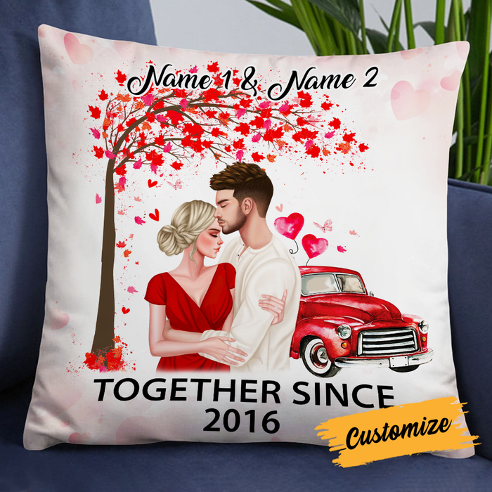 Personalized Valentine Couple Pillow DB163 30O24 1
