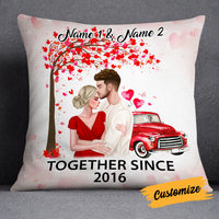 Personalized Valentine Couple Pillow DB163 30O24 thumb 1