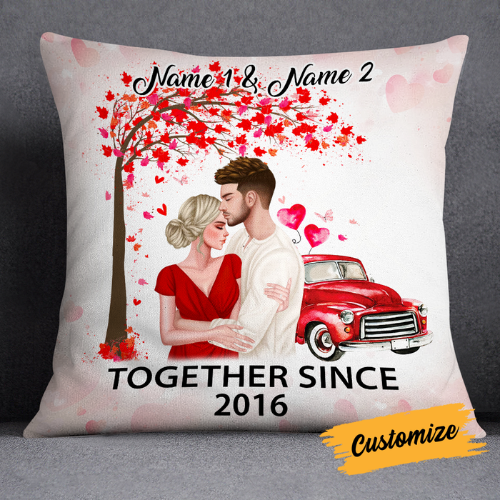 Personalized Valentine Couple Pillow DB163 30O24 1