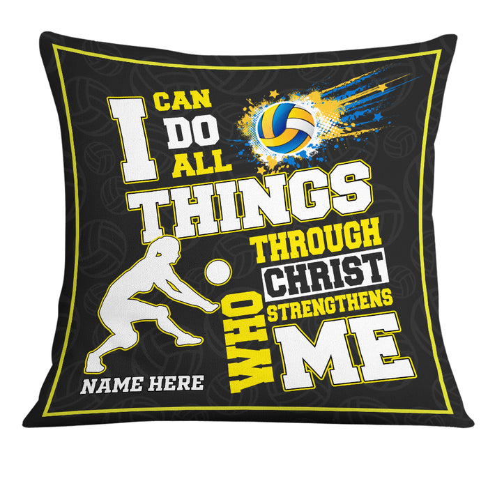 Personalized Love Volleyball Pillow DB165 30O19 1